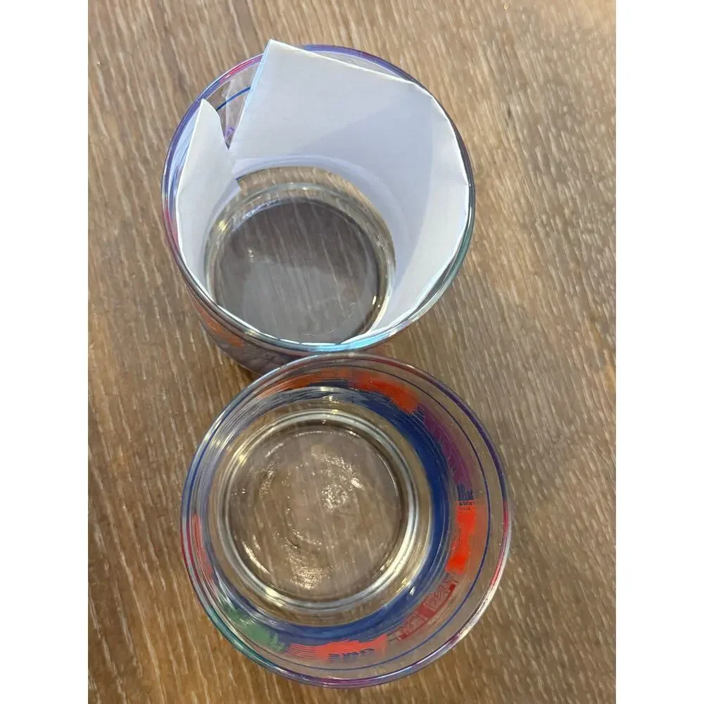 Vintage 1980's Southwest Conference SWC Football Team Logo Glasses Tumbler set 2